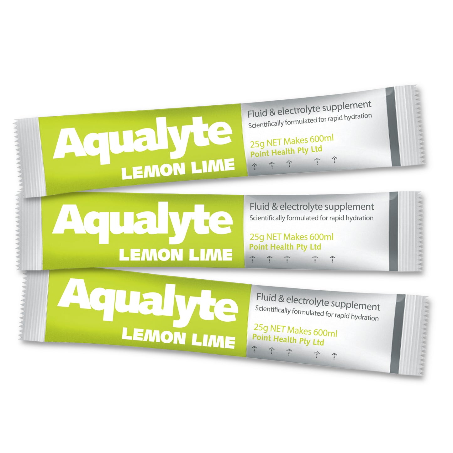 25g Aqualyte hydration sachets for 600ml drink bottles