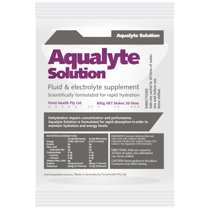 800g Aqualyte hydration sachets for 20 litre drink dispenser