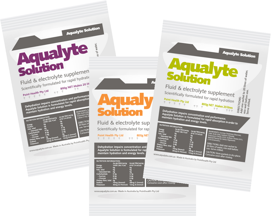 800g Aqualyte hydration sachets for 20 litre drink dispenser